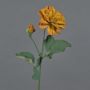 False flower Dahlia GINGER, Eco Collection, orange-yellow, 24"/60cm, Ø4"/10cm