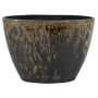 ELIEL oval ceramic planter, speckled, brown-blue, 32 x 15 x 22 cm