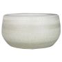 Ceramic bowl DELTA with grooves, light grey-white, 5.5"/14cm, Ø11"/29cm