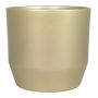 Ceramic flower pot LENAS, pearl gold matt, 4.3"/11cm, Ø4.7"/12cm