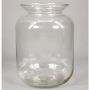 Glass flower vase SILDO, clear, 9"/23,5cm, Ø7"/17cm
