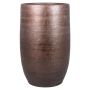 Ceramic vase AGAPE with texture, copper, 20"/50cm, Ø13"/32cm