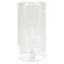 Cylindrical flower vase SANNY made of glass, clear, 8"/20cm, Ø4"/10cm