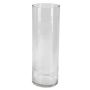 Cylindrical glass vase SANSA OCEAN, clear, 12"/30cm, Ø4"/10cm