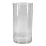 Cylindrical glass vase SANSA OCEAN, clear, 12"/30cm, Ø6"/15cm