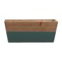 Window box ARNFRIED, wood, green-brown, 25x13x10cm