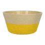 Flower basket NERIONKO DUO, beige-yellow, 4"/10cm, Ø7"/19cm