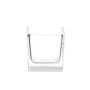 Tealight holder KIM AIR made of glass, transparent, 2.4"x2.4"x2.4"/6x6x6cm