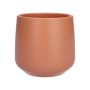 Ceramic planter ZIOKA, matt-terracotta, 6.2"/15,8cm, Ø7"/18cm