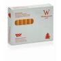 Household candles MEDIALA, 20 pcs, 100% beeswax, natural-yellow, 4"/10cm, Ø0.5/1,3cm, 2,5h