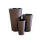 Plant pot set NAVIN, brown, 29"/74cm, 21"/54cm, 17"/44cm