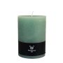 Pillar candle / Wax candle AURORA, mint green, 5.5"/14cm, Ø 3.9"/9,8cm, 100h - Made in Germany