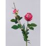 Artificial rose CARUSA, pink, 80 cm, Ø 8 cm