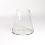 Flower vase / tapered glass vase MAX, clear, 6.3"/16cm, Ø3.9"/10cm