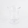 Goblet vase / flower glass vase CATANIA, clear, 9.4"/24cm, Ø7"/18cm