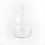 Candy jar / Storage glass jar with lid, MIRA, clear, 15"/38,5cm, Ø 5"/13cm