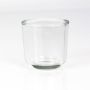Small tealight glass / candle holder NICK, clear, 3.1"/8cm, Ø3.1“/8cm