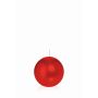 Ball candle MAEVA, red, Ø2.4"/6cm, 10h - Made in Germany