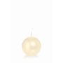 Ball candle MAEVA, cream, Ø2.4"/6cm, 10h - Made in Germany