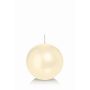 Ball candle MAEVA, cream, Ø3.1"/8cm, 25h - Made in Germany