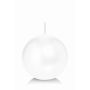 Ball candle MAEVA, white, Ø4"/10cm, 46h - Made in Germany