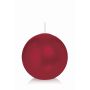 Ball candle MAEVA, bordeaux, Ø4"/10cm, 46h - Made in Germany