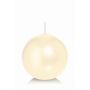 Ball candle MAEVA, cream, Ø4"/10cm, 46h - Made in Germany