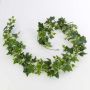 Decorative ivy garland LUKA, green-white, 6ft/180cm