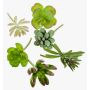 Decorative succulents JADON, spike, 6 pieces, green, 5"/13cm, Ø 2"/5cm