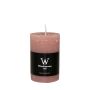 Pillar candle AURORA, rosewood, 3.5"/9cm, Ø2.3"/5,8cm, 30h - Made in Germany
