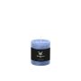 Pillar candle AURORA, grey-blue, 3.1"/8cm, Ø2.7"/6,8cm, 34h - Made in Germany