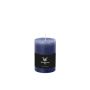 Pillar candle AURORA, dark blue, 4"/10cm, Ø2.7"/6,8cm, 42h - Made in Germany
