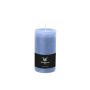 Pillar candle AURORA, grey-blue, 5.1"/13cm, Ø2.7"/6,8cm, 54h - Made in Germany