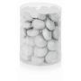 Set of 50 floating candles ORNELLA, white, Ø1.9"/4,8cm, 5h
