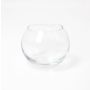 Globe vase - decorative glass TOBI EARTH, clear, 3.1"/8cm, Ø3.7"/9,5cm
