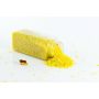 Decorative glass stones SCRAT, glossy yellow, 3-8mm, 605ml bottle, manufactured in Germany