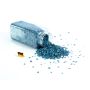 Granular material of seashells OLIVER, glossy dark blue, 2-8mm, 605ml bottle, manufactured in Germany
