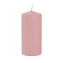 Pillar candle LYCANTHIA, Frosted Pastel, antique pink, 5.9"/15cm, Ø 2.8"/7cm, 63h