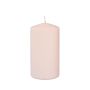 Pillar candle LYCANTHIA, Frosted Pastel, nude, 5"/13cm, Ø 2.8"/7cm, 52h