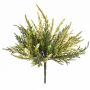 Plastic heather flower ALMINA on spike, white, 8"/20cm, Ø 0.2"/0,5cm