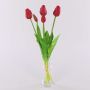 LONA fabric tulip bouquet, red, 45cm, Ø15cm