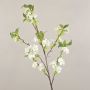 Artificial cherry blossom branch MATSUDA with blossoms, cream-white, 130 cm, Ø 6–11 cm