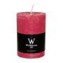 Pillar candle AURORA, raspberry, 5.5"/14cm, Ø3.9"/10cm, 100h - Made in Germany