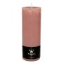 Pillar candle AURORA, rosewood, 8"/19cm, Ø4"/10cm, 155h - Made in Germany