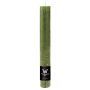 AURORA taper candle, olive green, 20 cm, Ø 3.5 cm, 23 hours – Made in Germany