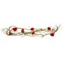 Decorative rose garland DANIKA, crossdoor, red, 5ft/140cm, Ø 1.6"/4cm
