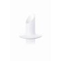 Metal candlestick RIANNON for candles, white, 8,5cm, Ø8,3cm