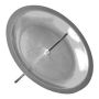 KRISTOFFER metal candle holder for Advent wreath, for candles approx. Ø5cm, silver, 8cm, Ø12cm