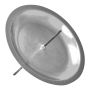 KRISTOFFER metal candle holders for Advent wreaths, for candles approx. Ø6cm, silver, 10cm, Ø12cm