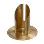 CONSTANCE brass candle holder, for candles approx. Ø4cm, matt brushed, gold, 8cm, Ø9cm